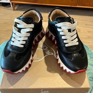 Christian Louboutin size 36 all black Loubishark’s